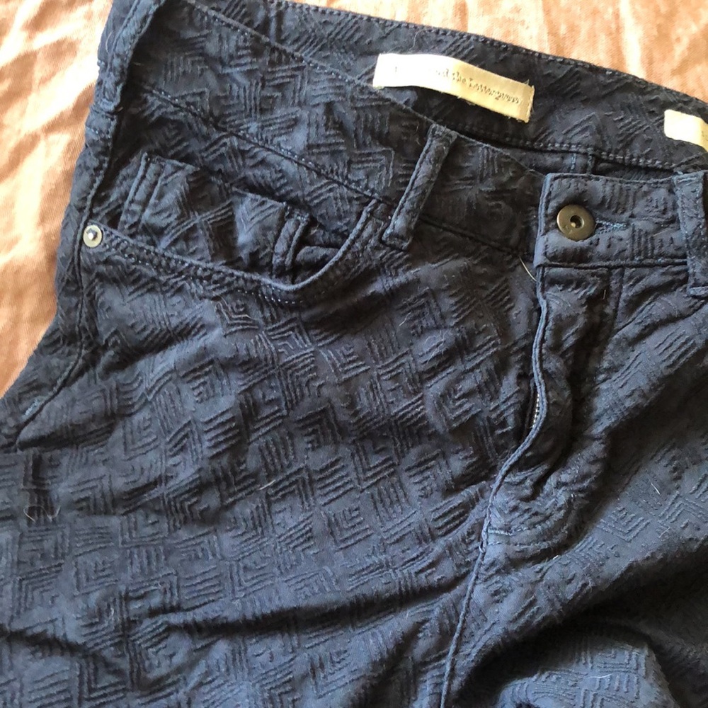 Pilcro Letterpress Anthropologie Script pants 29